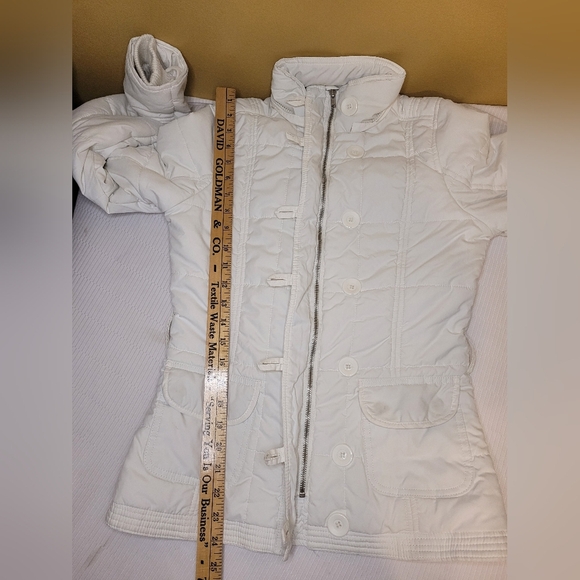 Zenana Outfitters My Favorite Jacket White Puffer sz S - Picture 5 of 13